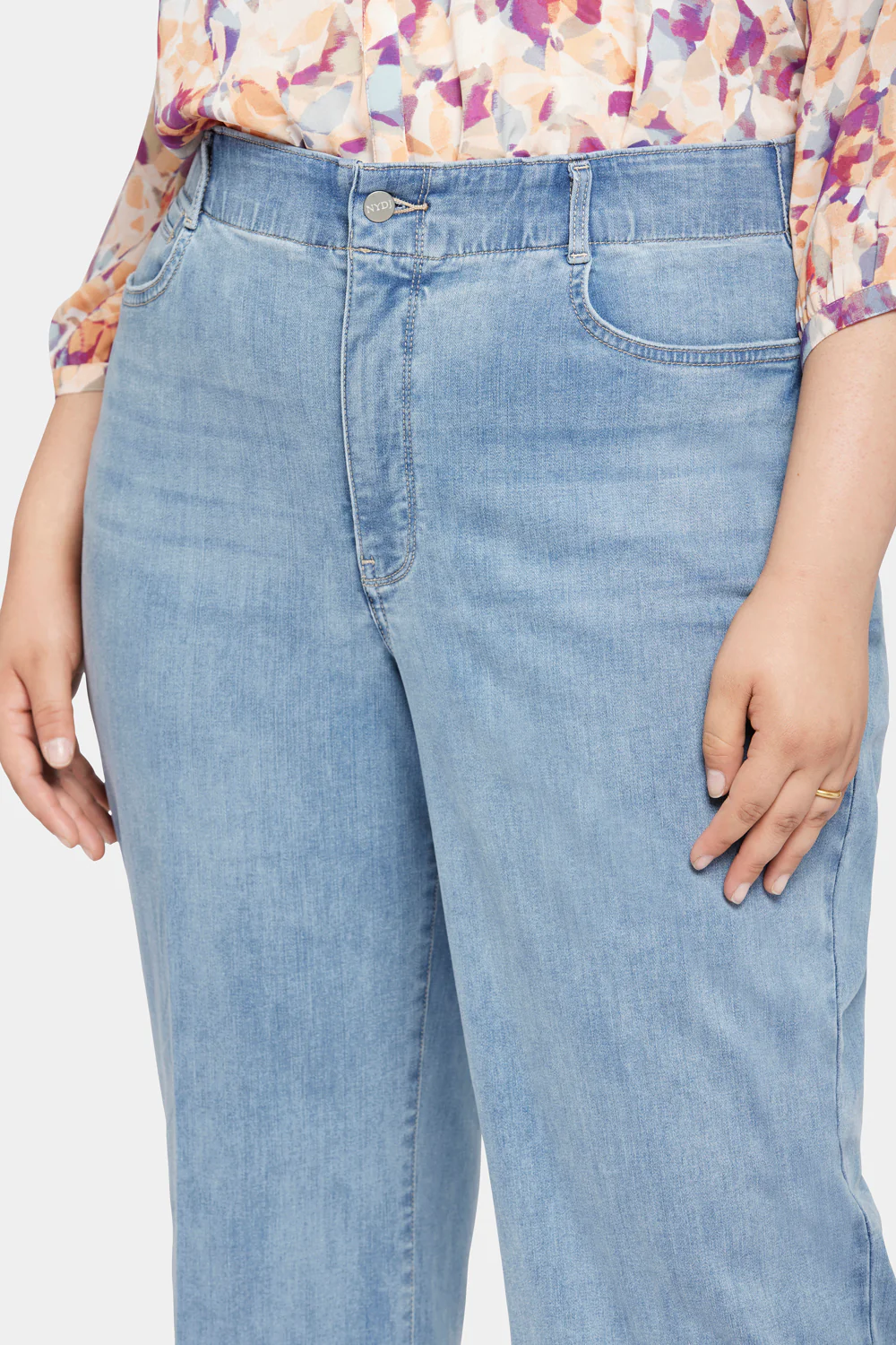 Waist-Match™ Major Wide Leg Jeans In Plus Size - Crystalline - Image 6