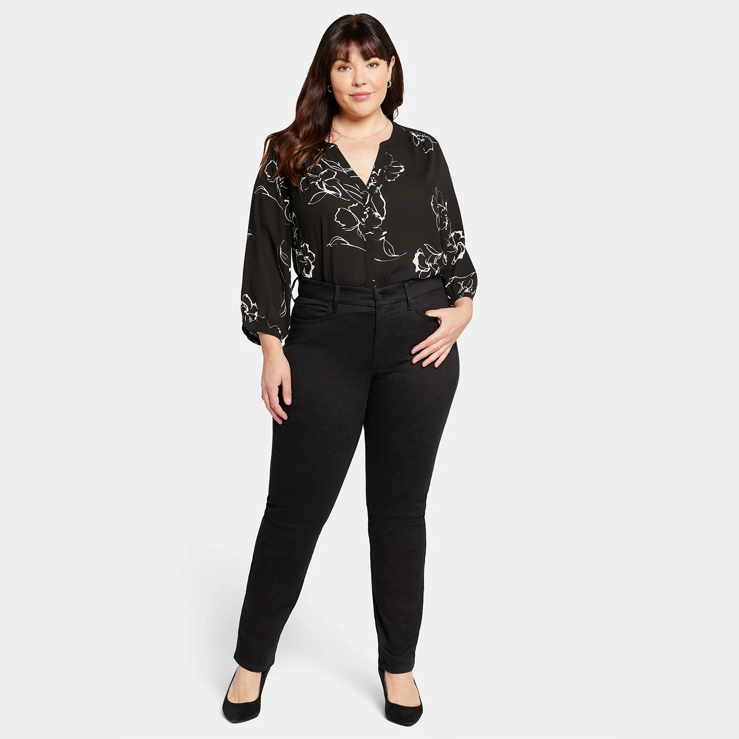Waist-Match™ Marilyn Straight Jeans In Plus Size - Black - Image 7