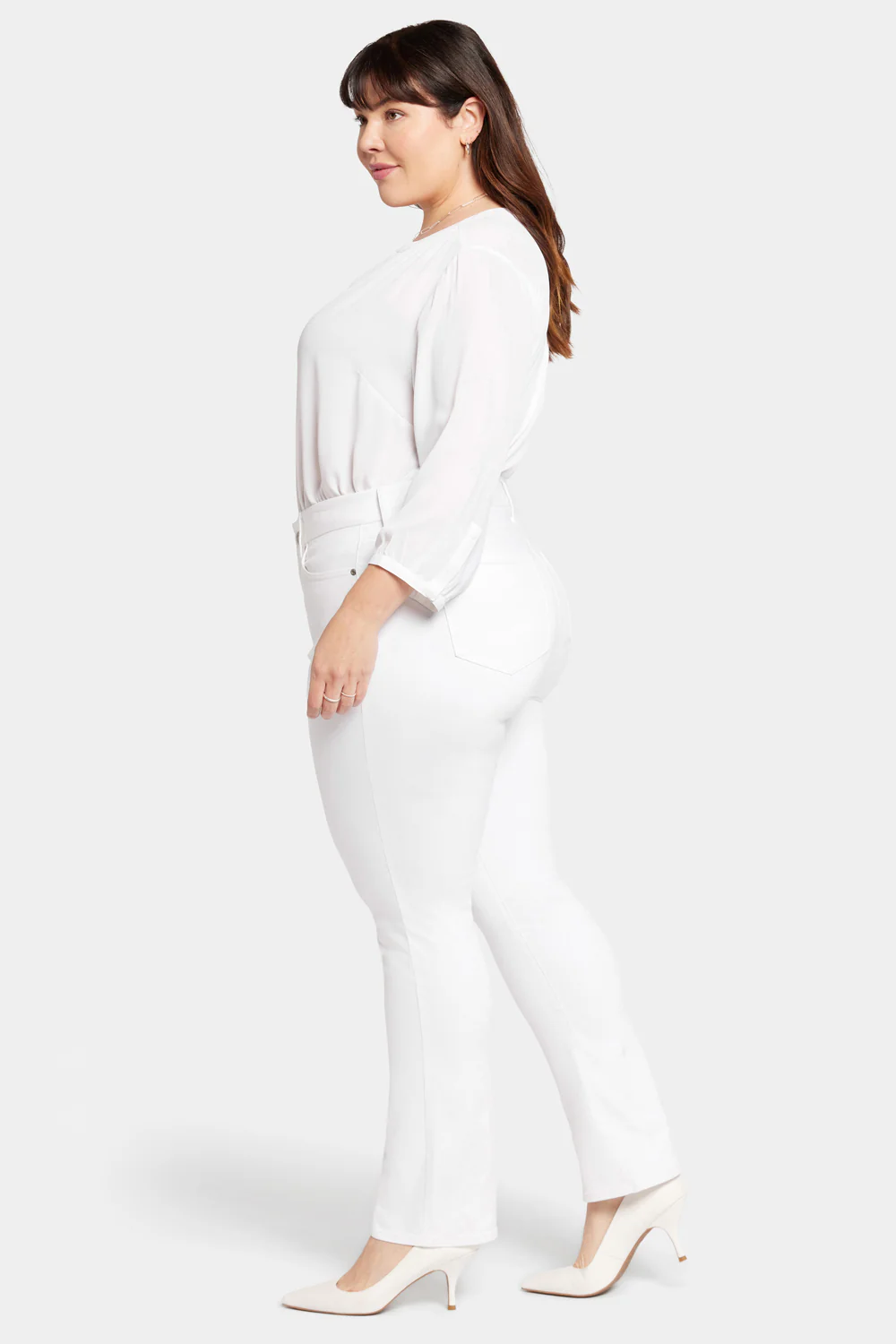 Waist-Match™ Marilyn Straight Jeans In Plus Size - Optic White - Image 5