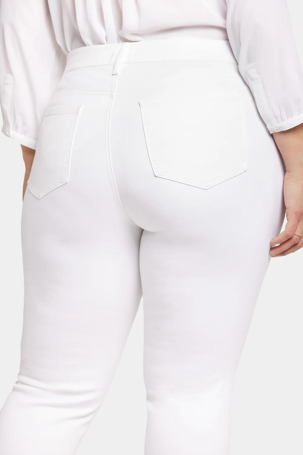 Waist-Match™ Marilyn Straight Jeans In Plus Size - Optic White - Image 6