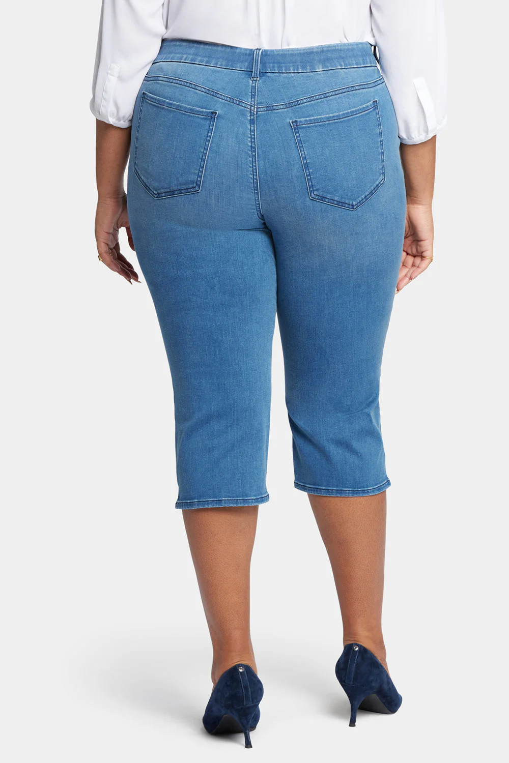 Waist-Match™ Slim Straight Crop Jeans In Plus Size - Contented - Image 2