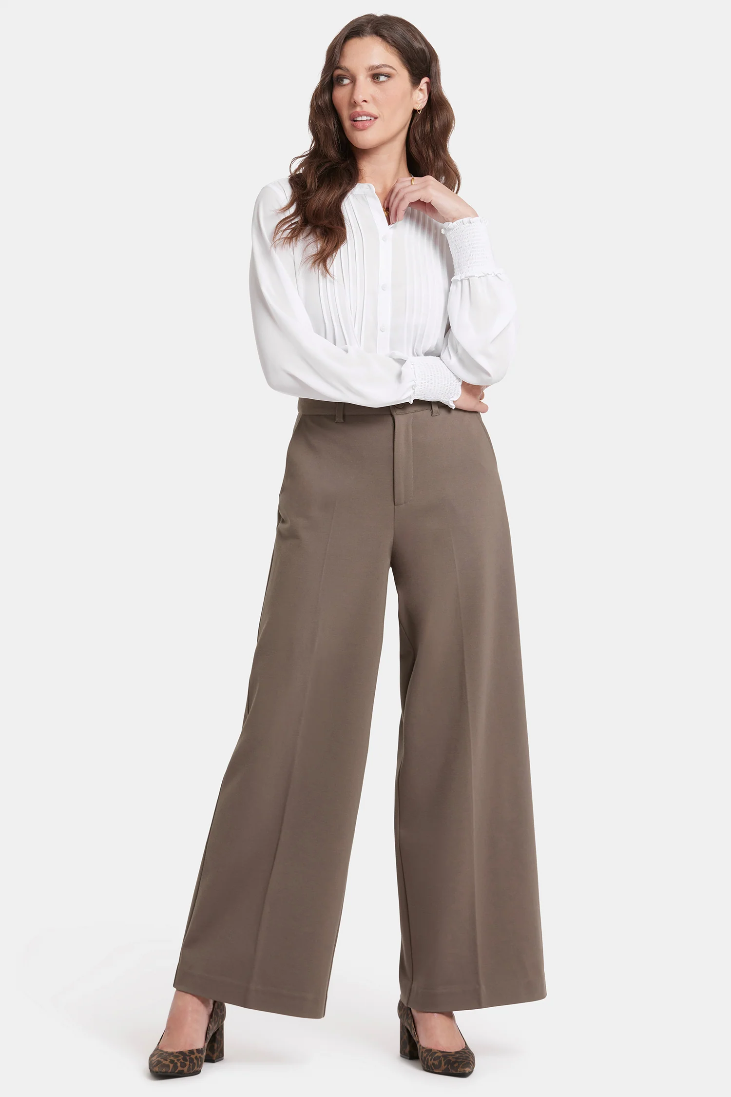Whitney Trouser Pants - Dark Wood - Image 5