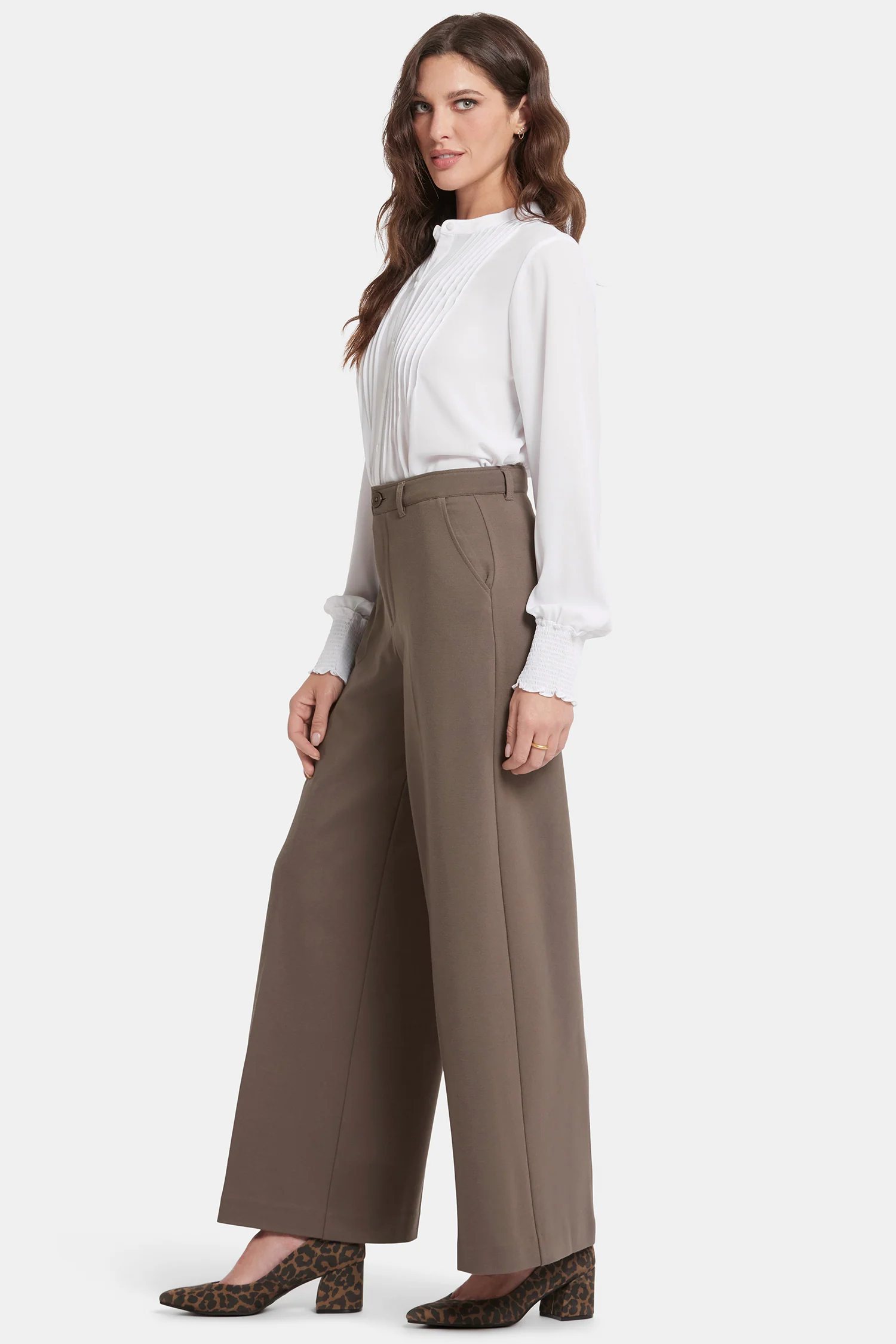 Whitney Trouser Pants - Dark Wood - Image 6