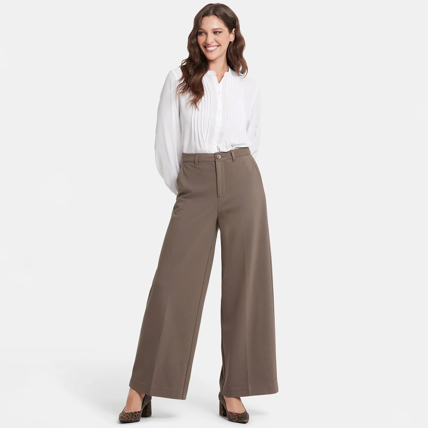 Whitney Trouser Pants - Dark Wood - Image 8