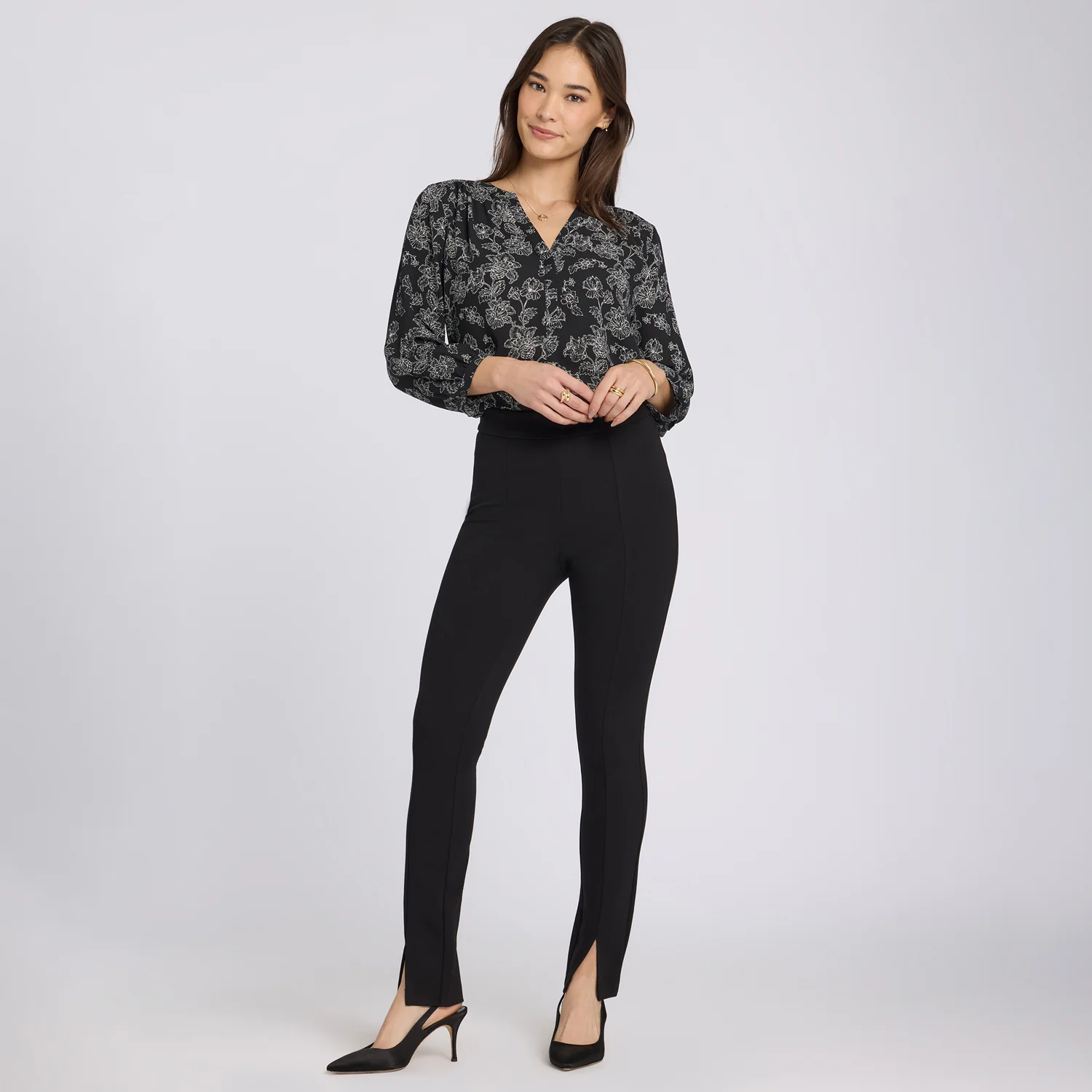 Zelda Pull-On Pants - Black - Image 6