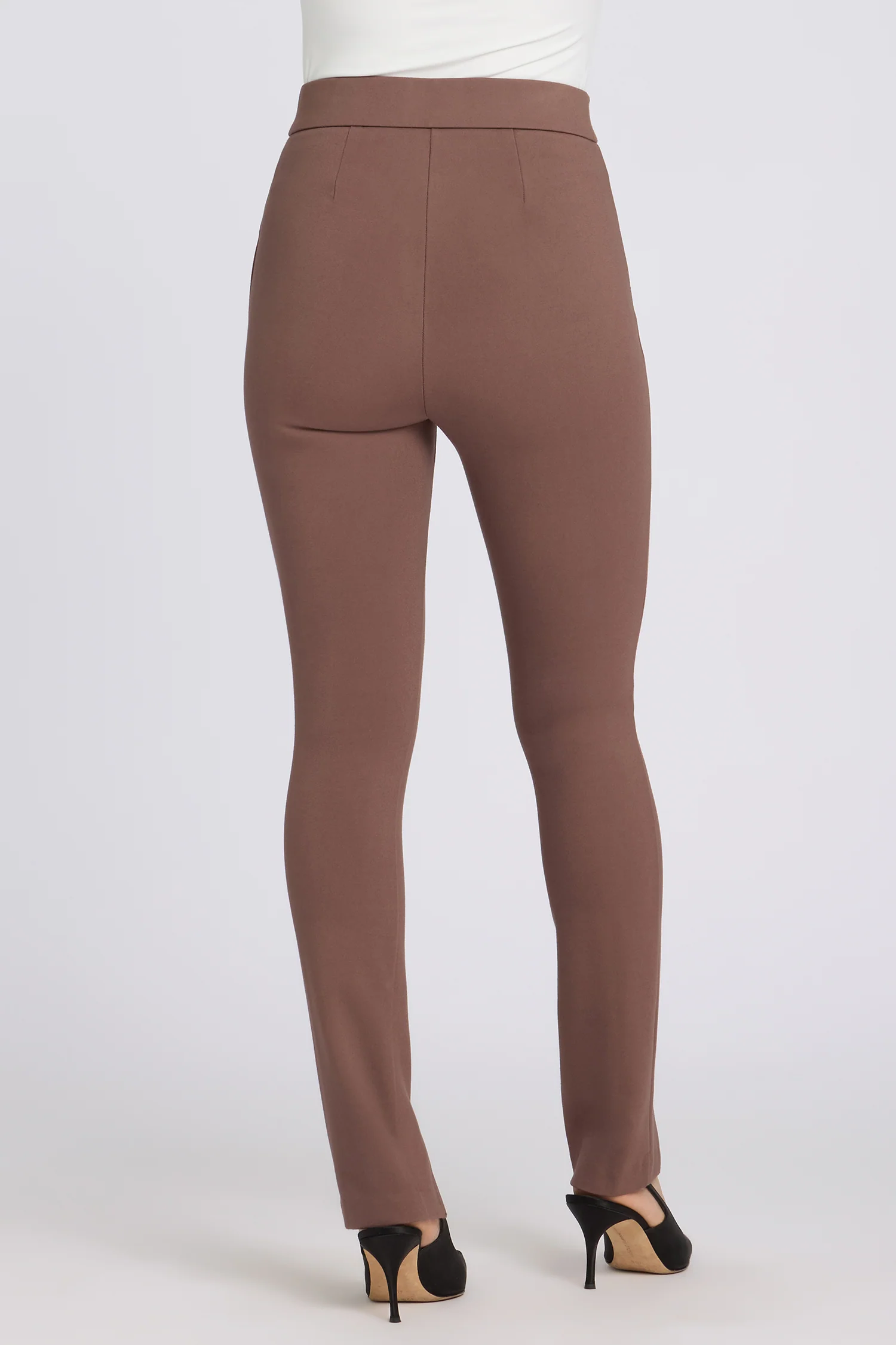 Zelda Pull-On Pants - Deep Taupe - Image 3