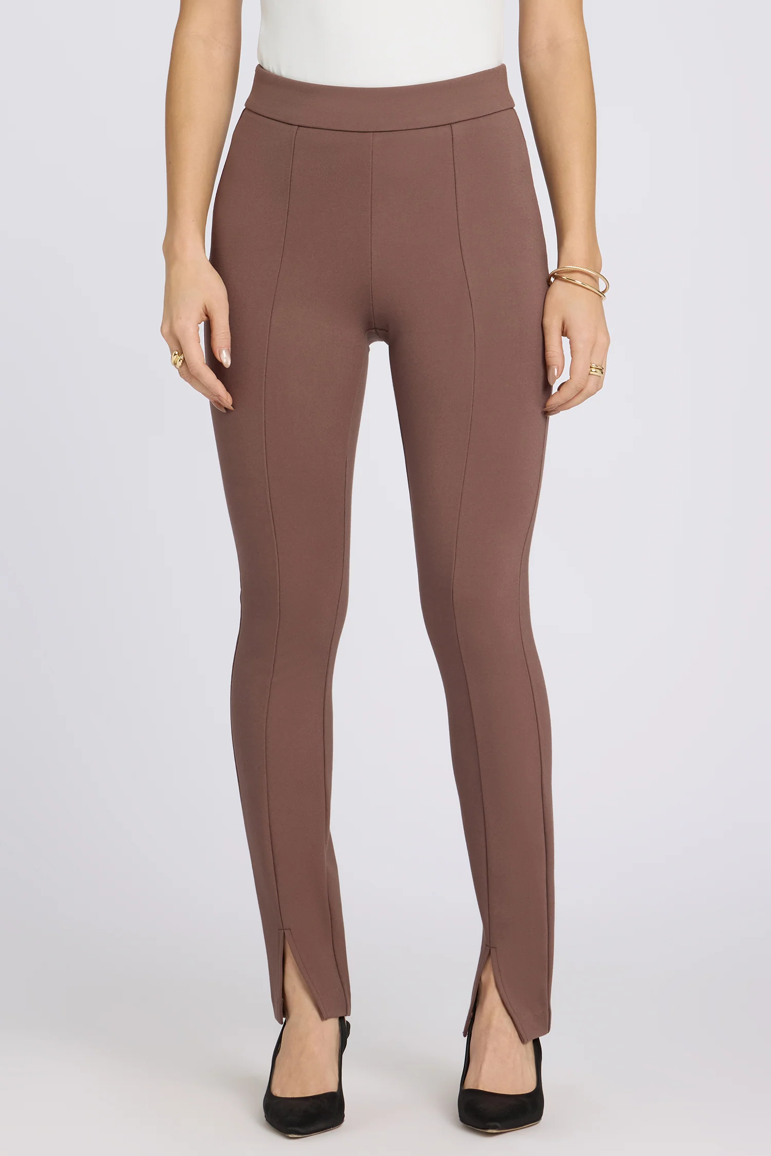Zelda Pull-On Pants - Deep Taupe - Image 5