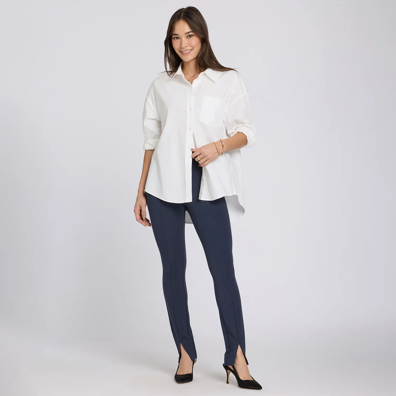 Zelda Pull-On Pants - Oxford Navy - Image 6