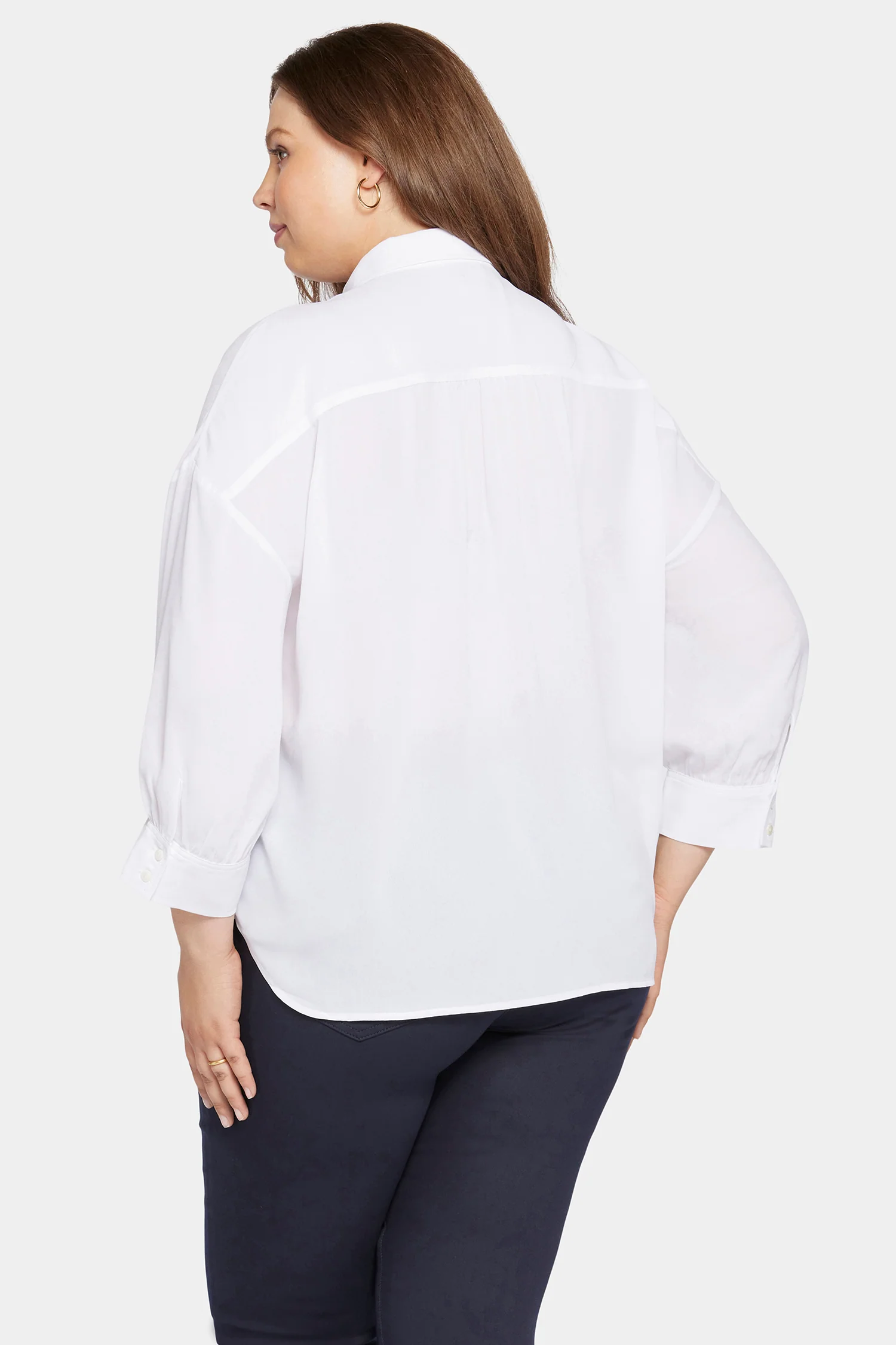 Zoey Blouse in Plus Size - Optic White - Image 7